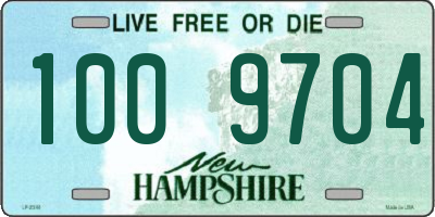 NH license plate 1009704