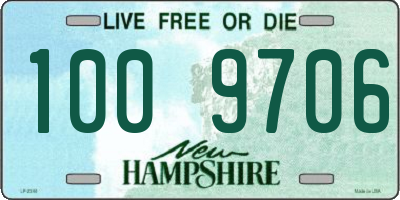 NH license plate 1009706