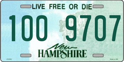 NH license plate 1009707