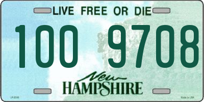 NH license plate 1009708