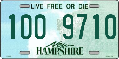 NH license plate 1009710