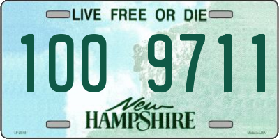 NH license plate 1009711