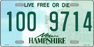 NH license plate 1009714