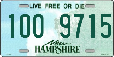 NH license plate 1009715