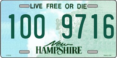 NH license plate 1009716