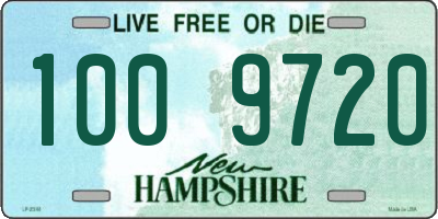 NH license plate 1009720