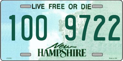 NH license plate 1009722