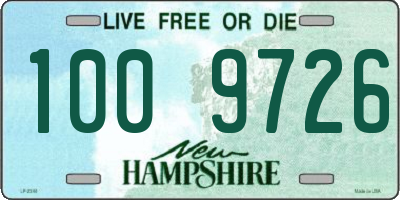 NH license plate 1009726