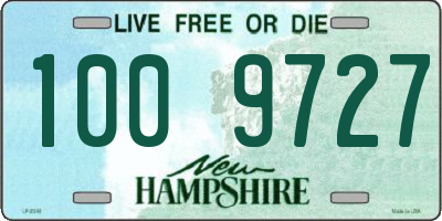 NH license plate 1009727