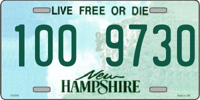 NH license plate 1009730