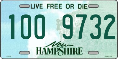 NH license plate 1009732