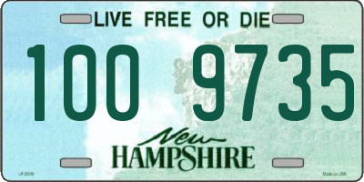 NH license plate 1009735