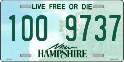 NH license plate 1009737