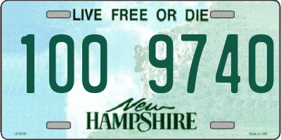 NH license plate 1009740