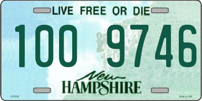 NH license plate 1009746