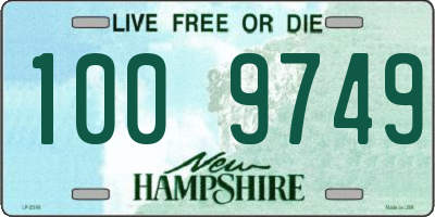 NH license plate 1009749