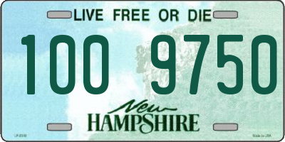 NH license plate 1009750