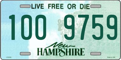 NH license plate 1009759