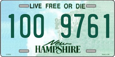 NH license plate 1009761
