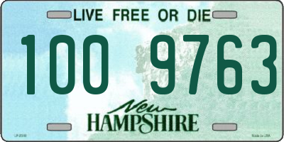 NH license plate 1009763