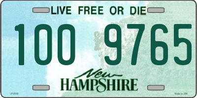 NH license plate 1009765