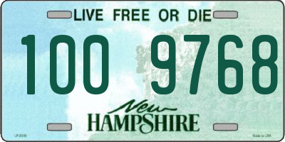 NH license plate 1009768