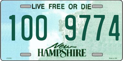 NH license plate 1009774