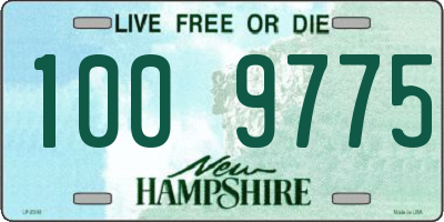 NH license plate 1009775