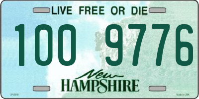 NH license plate 1009776