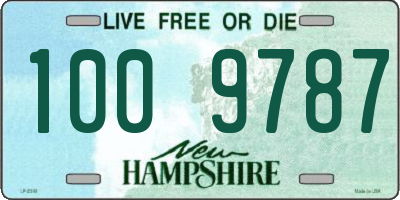 NH license plate 1009787