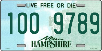 NH license plate 1009789