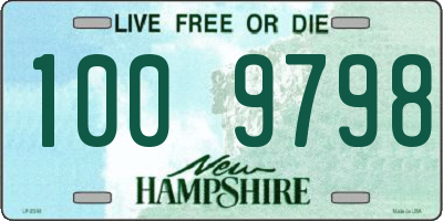 NH license plate 1009798