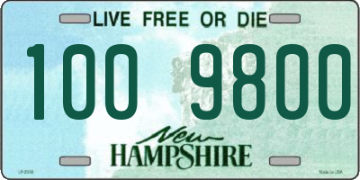 NH license plate 1009800