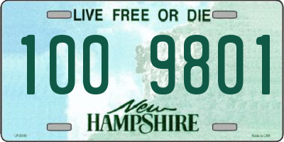 NH license plate 1009801