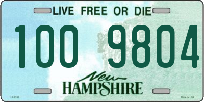 NH license plate 1009804