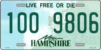 NH license plate 1009806