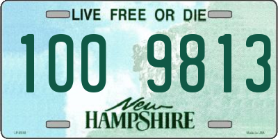 NH license plate 1009813