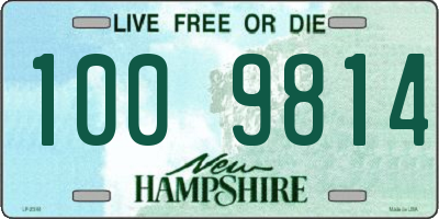 NH license plate 1009814