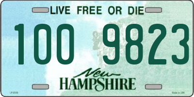 NH license plate 1009823