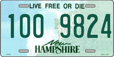 NH license plate 1009824