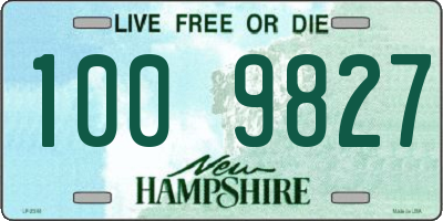 NH license plate 1009827