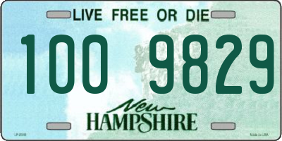 NH license plate 1009829