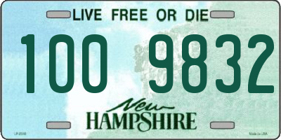 NH license plate 1009832