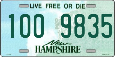 NH license plate 1009835