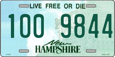 NH license plate 1009844