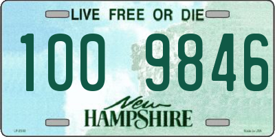 NH license plate 1009846