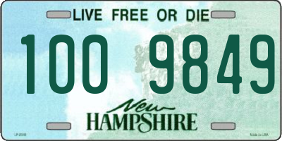 NH license plate 1009849