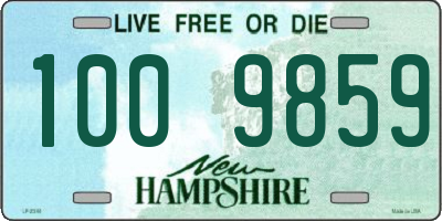 NH license plate 1009859