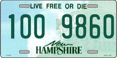 NH license plate 1009860