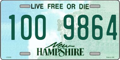 NH license plate 1009864